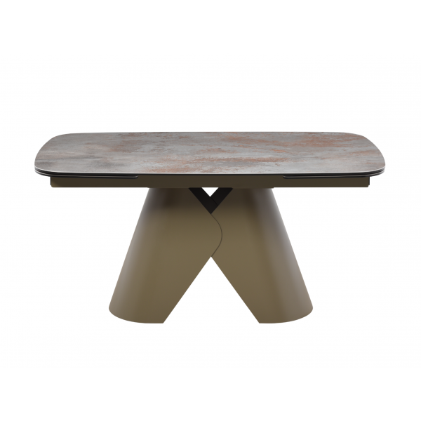 Керамічний стіл Паріс TML-997 айрон бронз + коричневий