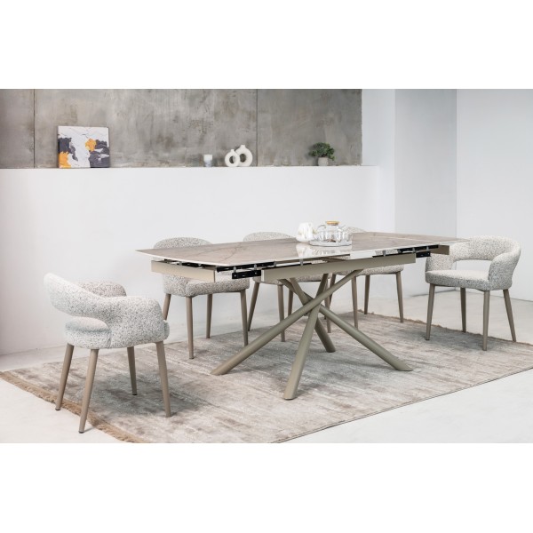 Керамічний стіл Піно TML-1200-1 містік грей + капучино