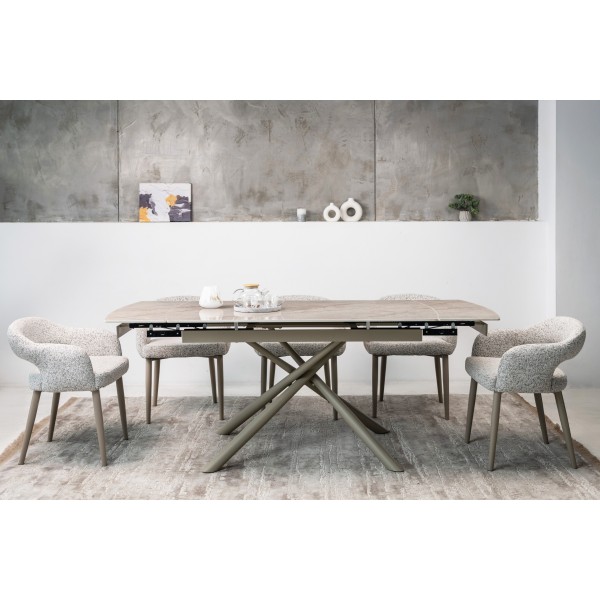 Керамічний стіл Піно TML-1200-1 містік грей + капучино