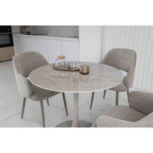 Стіл обідній T-325 містік грей + капучино