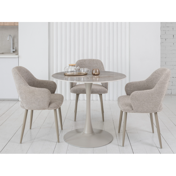 Стіл обідній T-325 містік грей + капучино