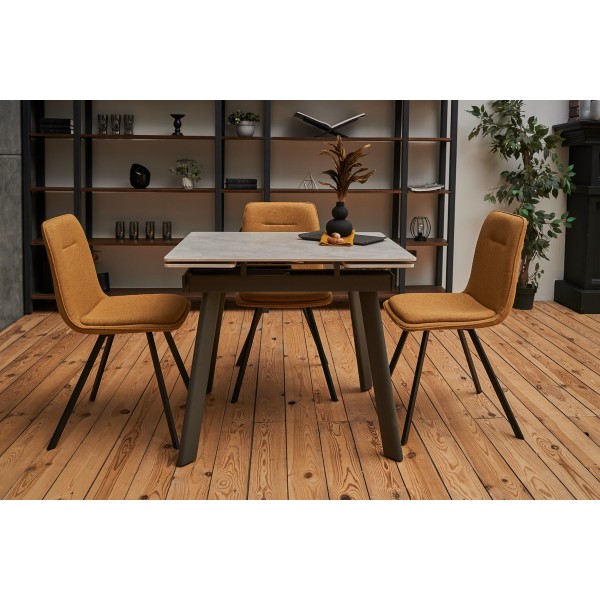 Керамічний стіл TM-80 вера грей + сірий