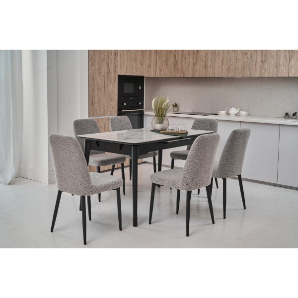 Керамічний стіл TM-89 каса вайт + чорний