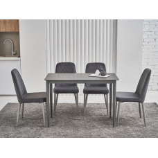 Обідній керамічний стіл TM-110 петра грей + сірий