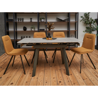 Керамический стол TM-80 вера грей + серый