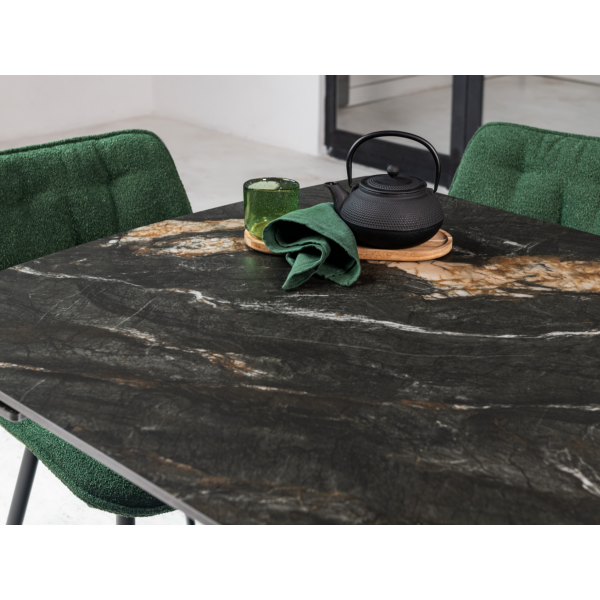 Керамічний стіл Піно TML-1200-1 п'єр блек + чорний