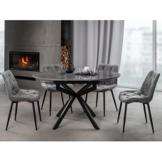 Керамічний стіл Офелія TML-1250 спайдер грей + чорний