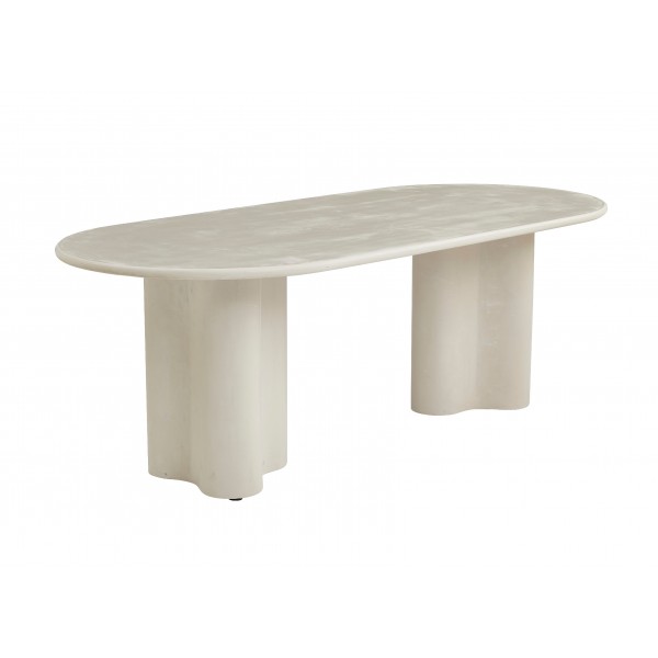 Стіл МДФ з матовим мікроцементним покриттям Кліо TM-220 бетон