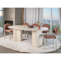 Стіл МДФ з матовим мікроцементним покриттям Кліо TM-220 бетон