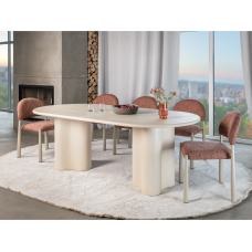 Стіл МДФ з матовим мікроцементним покриттям Кліо TM-220 бетон