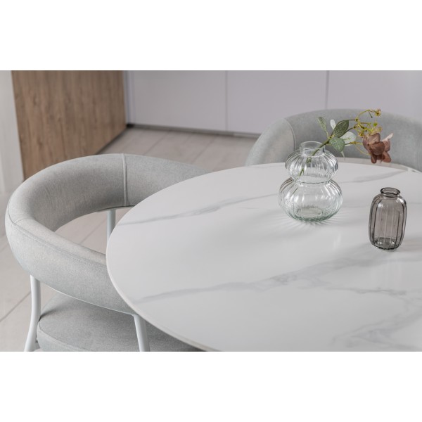 Стіл обідній T-325 каса вайт + білий