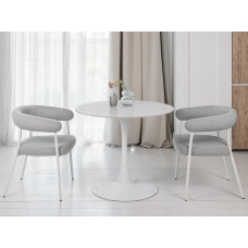 Стіл обідній T-325 каса вайт + білий