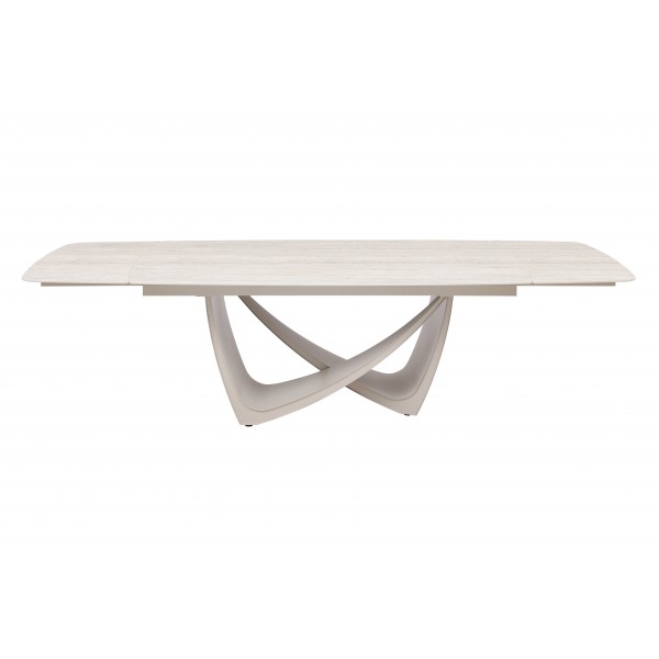 Керамічний стіл Беатріче TML-994 грей травертін + бежевий