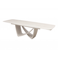 Керамічний стіл Беатріче TML-994 грей травертін + бежевий