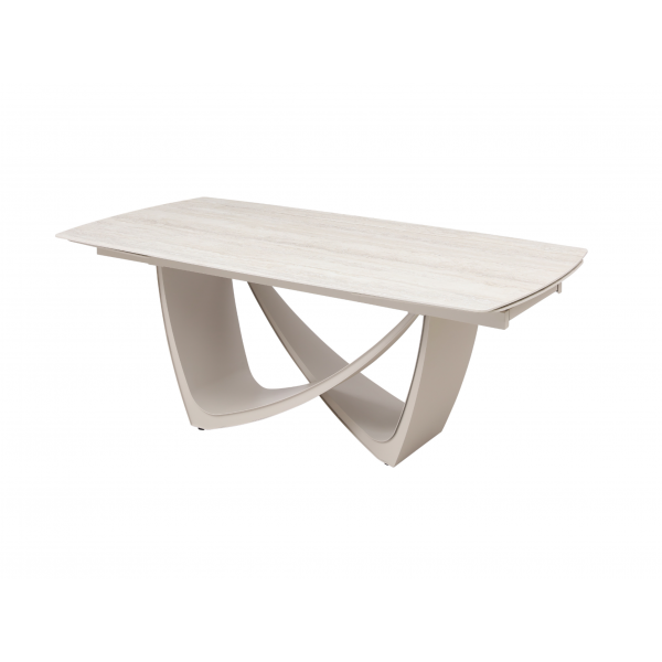 Керамічний стіл Беатріче TML-994 грей травертін + бежевий