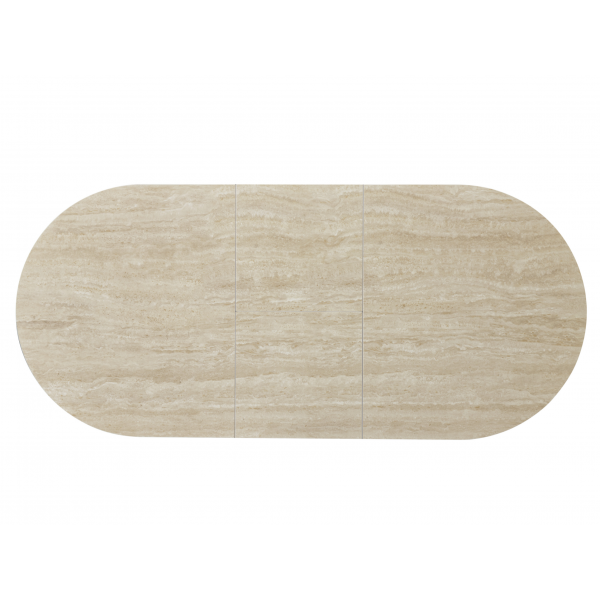 Керамічний стіл Верона TML-1335 римський травертін + капучино