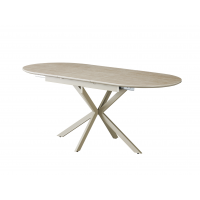 Керамічний стіл Верона TML-1335 римський травертін + капучино