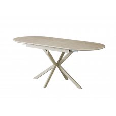 Керамічний стіл Верона TML-1335 римський травертін + капучино