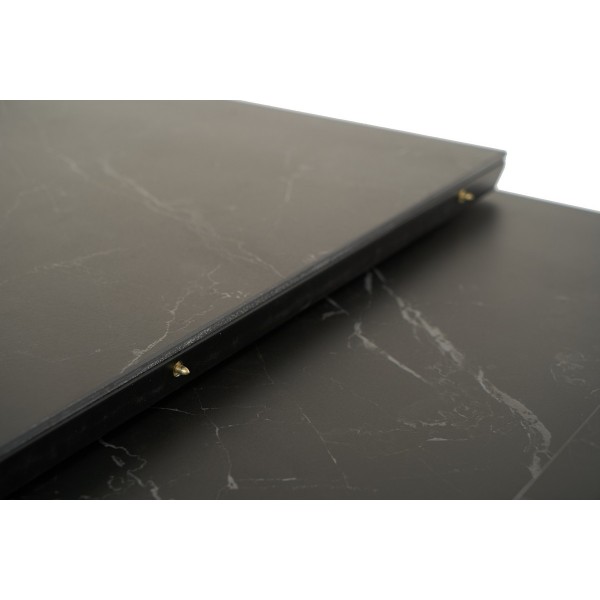 Керамічний стіл TM-87-1 чорний онікс + чорний