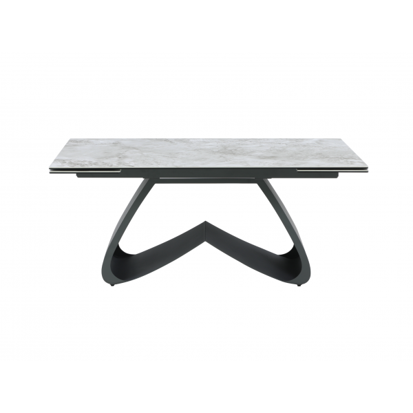 Керамічний стіл Орфео TML-998 сільвер вайт + чорний