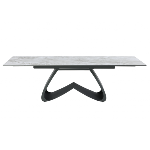 Керамічний стіл Орфео TML-998 сільвер вайт + чорний