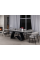 Керамічний стіл Орфео TML-998 сільвер вайт + чорний