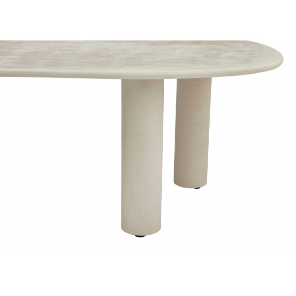 Стіл МДФ з матовим мікроцементним покриттям Бастіано TM-225 бетон