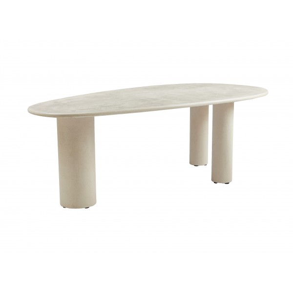 Стіл МДФ з матовим мікроцементним покриттям Бастіано TM-225 бетон