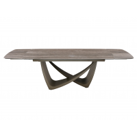 Керамічний стіл Беатріче TML-994 неро зебрано + коричневий