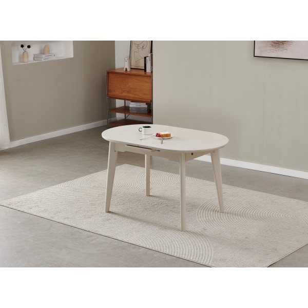 Керамічний стіл TM-126-1 крема саббія + капучино