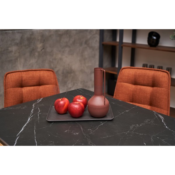 Керамічний стіл TM-80 чорний онікс + чорний