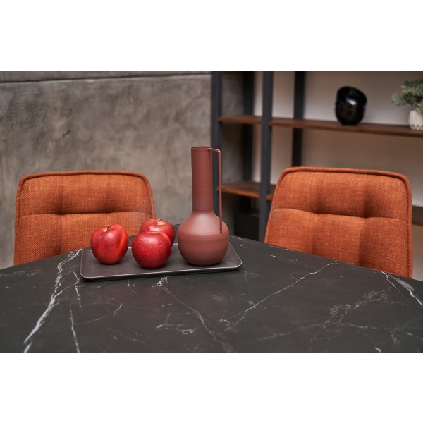 Керамічний стіл TM-80 чорний онікс + чорний