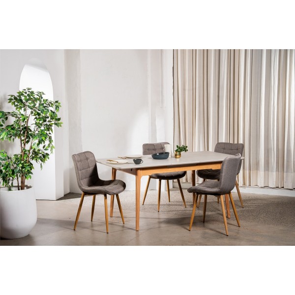 Керамічний стіл TM-120 бардиліо лайт + бук