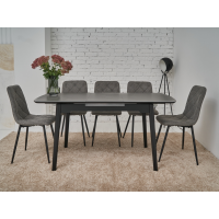 Керамічний стіл TM-76 петра грей + чорний