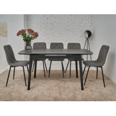 Керамічний стіл TM-76 петра грей + чорний