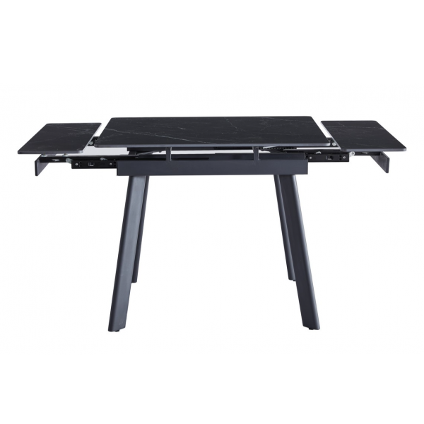 Керамічний стіл TM-80 чорний онікс + чорний