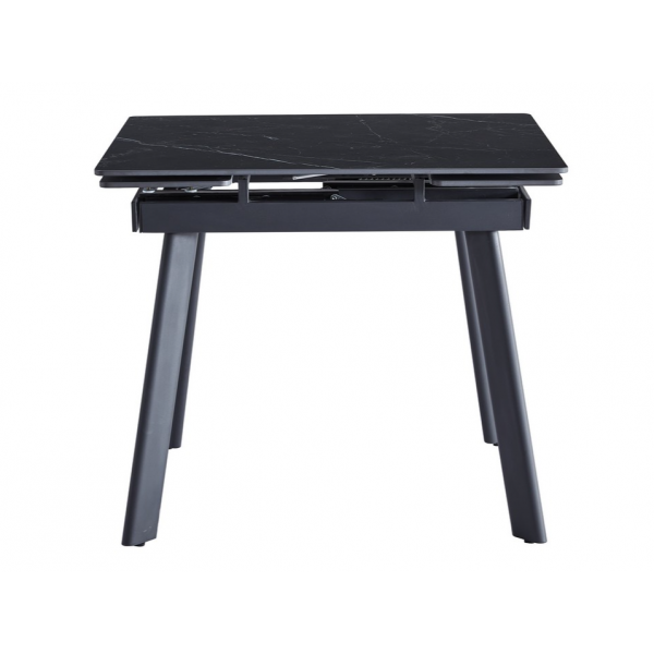 Керамічний стіл TM-80 чорний онікс + чорний