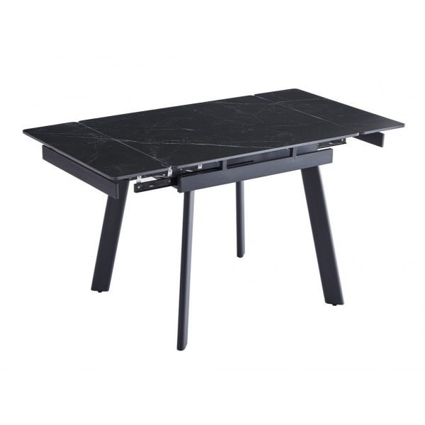 Керамічний стіл TM-80 чорний онікс + чорний