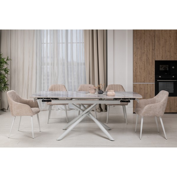 Керамічний стіл Піно TML-1200-1 айсберг + білий