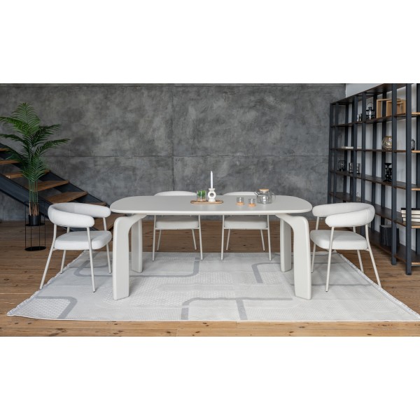 Стіл поліуретановий МДФ Марчелло TM-226 теплий пісок