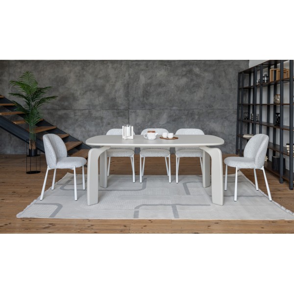 Стіл поліуретановий МДФ Марчелло TM-226 теплий пісок