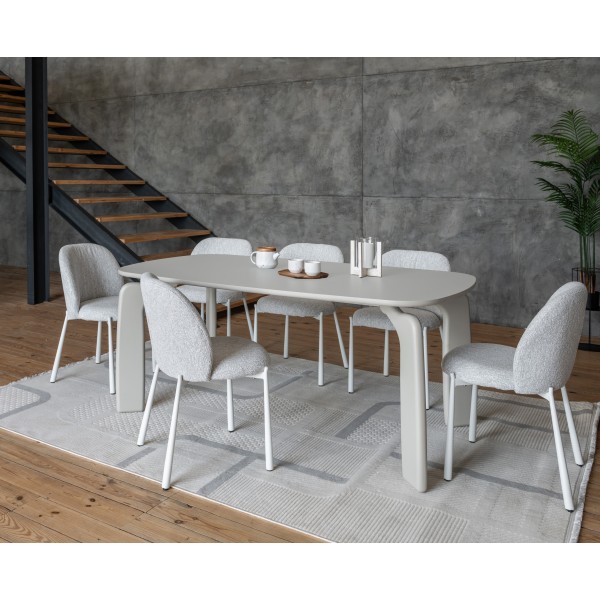 Стіл поліуретановий МДФ Марчелло TM-226 теплий пісок