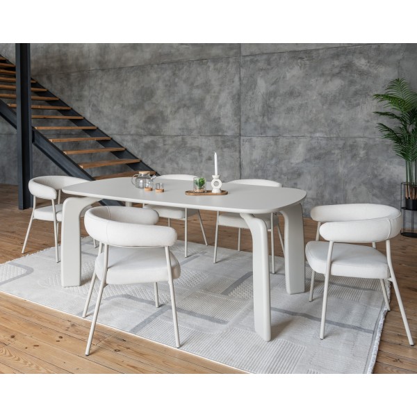 Стіл поліуретановий МДФ Марчелло TM-226 теплий пісок