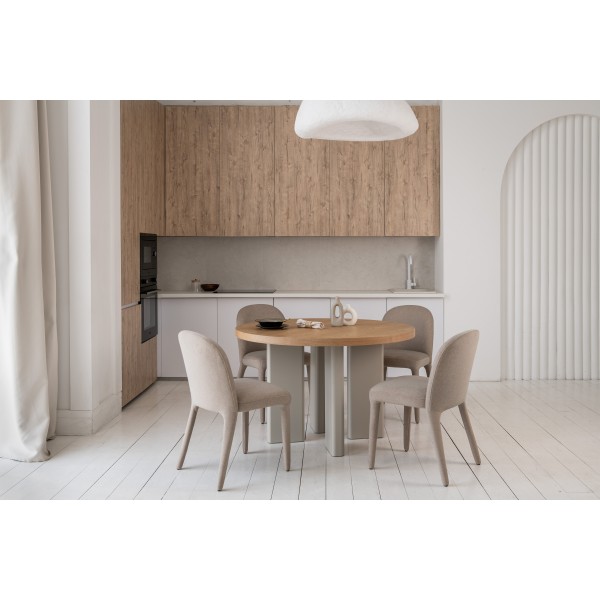 Стіл шпоноване МДФ Амбра TM-235 ясень + теплий пісок