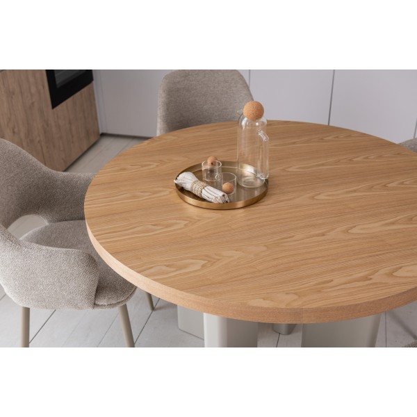 Стіл шпоноване МДФ Амбра TM-235 ясень + теплий пісок