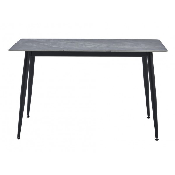 Обідній керамічний стіл TM-100 ребекка грей + чорний