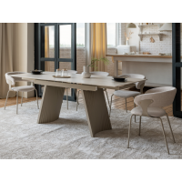 Керамический стол Олимпия ТМL-985 крема марфиль + бежевый