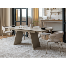 Керамічний стіл Олімпія TML-985 крема марфіль + бежевий