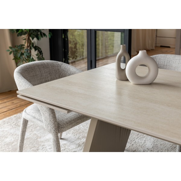 Керамічний стіл Олімпія TML-985 крема марфіль + бежевий