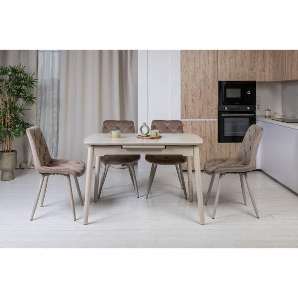 Керамічний стіл TM-76 крема саббія + капучино